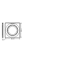 Ledvance Ouverture SP CBO RING ADJ SQUARE BK carré, réglable