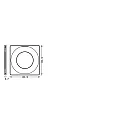 Ledvance Ouverture SP CBO RING FIX SQUARE WT rigide, carré