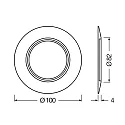 Ledvance Anneau SP RING D100 BK LEDV