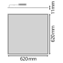 Ledvance LED panel BIOLUX HCL PL 625 S TW DALI DALI controllable, tunable white, dimmable