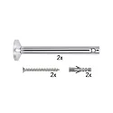 Kit de montage WIRE SYSTEM L&E lot de 2, chrome