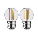 Paulmann Ampoule à filament forme de gouttes P45 lot de 2 E27 5W 470lm 2700K CRI >80 