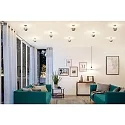 Paulmann Lampe de miroir frontal globe DECO GLOBE G95 LED SILVER DIM G95 clair E27 6,5W 600lm 2700K CRI >80 gradable