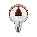 Paulmann Lampe de miroir frontal globe DECO GLOBE G95 LED COPPER ON-OFF commutable G95 clair E27 6,5W 600lm 2700K CRI >80 