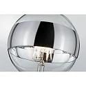 Paulmann Globe de filament d'ampoule DECO GLOBE LED MIRROR-RING SILVER G125 clair E27 6,5W 640lm 2700K CRI >80 gradable