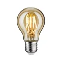 LED Filament Pear Lamp, 230V, E27, 4.7W 2500K 500lm, not dimmable, gold glass clear