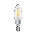 Paulmann Ampoule à filament forme bougie B35 Dim-To-Warm E14 5W 470lm 1800-3000K CRI >80 gradable