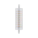 Lampe à tige LED R7s 118mm R7S langue, commutable R7s 12W 1521lm 2700K CRI >80 