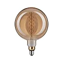 Paulmann Ampoules décoratives à filament FILAMENT BIG GLOBE DOUBLE SPIRAL G200 clair E27 7W 400lm 1800K CRI >80 gradable