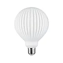 filament lamp globe GLOBE G125 WHITE LAMPION V2 ribbed, recessed G125 matt E27 4,3W 400lm 3000K CRI >80 dimmable