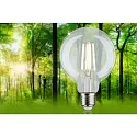 Paulmann Globe de filament d'ampoule ECO-LINE G95 commutable G95 clair E27 4W 840lm 3000K 360° CRI >80  dégager