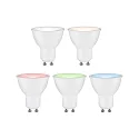 Ampoule LED Smart WIFI RGBW contrôlable par ZigBee GU10 4,8W 350lm 2200-6500K 38° CRI 80-89 gradable