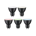 Paulmann Ampoule LED Smart WIFI RGBW contrôlable par ZigBee GU10 4,8W 350lm 2200-6500K 38° CRI 80-89 gradable
