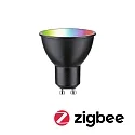 Paulmann Ampoule LED Smart WIFI RGBW contrôlable par ZigBee GU10 4,8W 350lm 2200-6500K 38° CRI 80-89 gradable