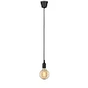 Paulmann Luminaire à suspension NEORDIC KETIL à 1 flamme E27 IP20, noir  gradable