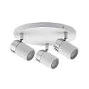 Paulmann Spot Zyli 3 flames rondelle white/chrome, excl. Lamp, max. 10W GU10