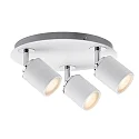 Paulmann Spot TUBE 3 flammes GU10 IP44, chrome, blanche gradable