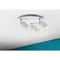 Paulmann Spot TUBE 3 flammes GU10 IP44, chrome, blanche gradable