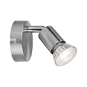 Paulmann Spot CAROLINA à 1 flamme GU10 IP20, nickel mat gradable