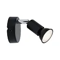 Paulmann Spot CAROLINA à 1 flamme GU10 IP44, anthrazit, chrome gradable