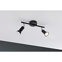 Paulmann Spot CAROLINA à 2 flammes GU10 IP44, anthrazit, chrome gradable