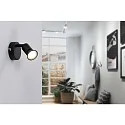 Paulmann Spot CAROLINA à 1 flamme GU10, noir mat gradable