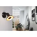 Paulmann Spot CAROLINA à 1 flamme GU10, noir mat gradable