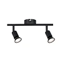 Paulmann Spot CAROLINA à 2 flammes GU10, noir mat gradable