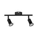Paulmann Spot CAROLINA à 2 flammes GU10, noir mat gradable