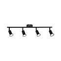 Paulmann Spot CAROLINA 4 flammes GU10, noir mat gradable