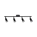 Paulmann Spot CAROLINA 4 flammes GU10, noir mat gradable