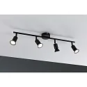 Paulmann Spot CAROLINA 4 flammes GU10, noir mat gradable