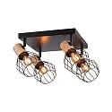 Paulmann Spot LANKA 4 flammes E14, noir  gradable