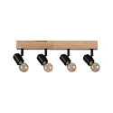 Paulmann Spot ARVID 4 flammes E27, noir  gradable