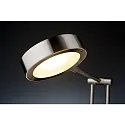 Paulmann Lampe de bureau ZED avec interrupteur, réglable, avec tablette, fer brossé 