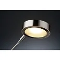 Paulmann Lampe de bureau ZED avec interrupteur, réglable, avec tablette, fer brossé 