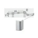 Paulmann Embout DUO lot de 2, aluminium mat