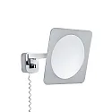 Paulmann Miroir avec éclairage BELA LED 3 fois, avec interrupteur, avec bras articulé, avec prise de courant, réglable IP44, chrome