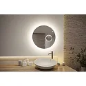 Paulmann mirror with lighting MIRRA LED Ø 60CM . INK. 3X ZOOM round, with cosmetic mirror IP44, white dimmable