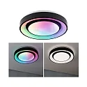 Paulmann Applique et plafonnier RAINBOW DYNAMIC petit, Tunable White, RGB IP20, noir , blanche gradable