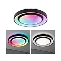 Applique et plafonnier RAINBOW DYNAMIC grand, Tunable White, RGB IP20, noir , blanche gradable