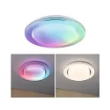 Paulmann Applique et plafonnier RAINBOW DYNAMIC petit, Tunable White, RGB IP20, chrome, blanche gradable