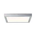 Applique et plafonnier LUNAR LED angulaire, médium, commutable, chromé mat 