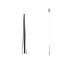 Paulmann LED Pendant luminaire Gutta brushed aluminum