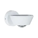 Luminaire mural SABIK LED haut bas, avec optique de lentille IP44, blanc mat gradable