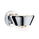 Paulmann Luminaire mural SABIK LED haut bas, avec optique de lentille IP44, chrome gradable