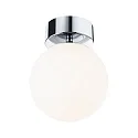 Applique et plafonnier GOVE IP44, chrome, mat 