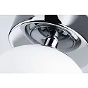 Paulmann Applique et plafonnier GOVE IP44, chrome, mat 