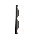 Applique et plafonnier GOVE G9 IP44, mat, noir 