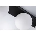 Paulmann Applique et plafonnier GOVE G9 IP44, mat, noir 